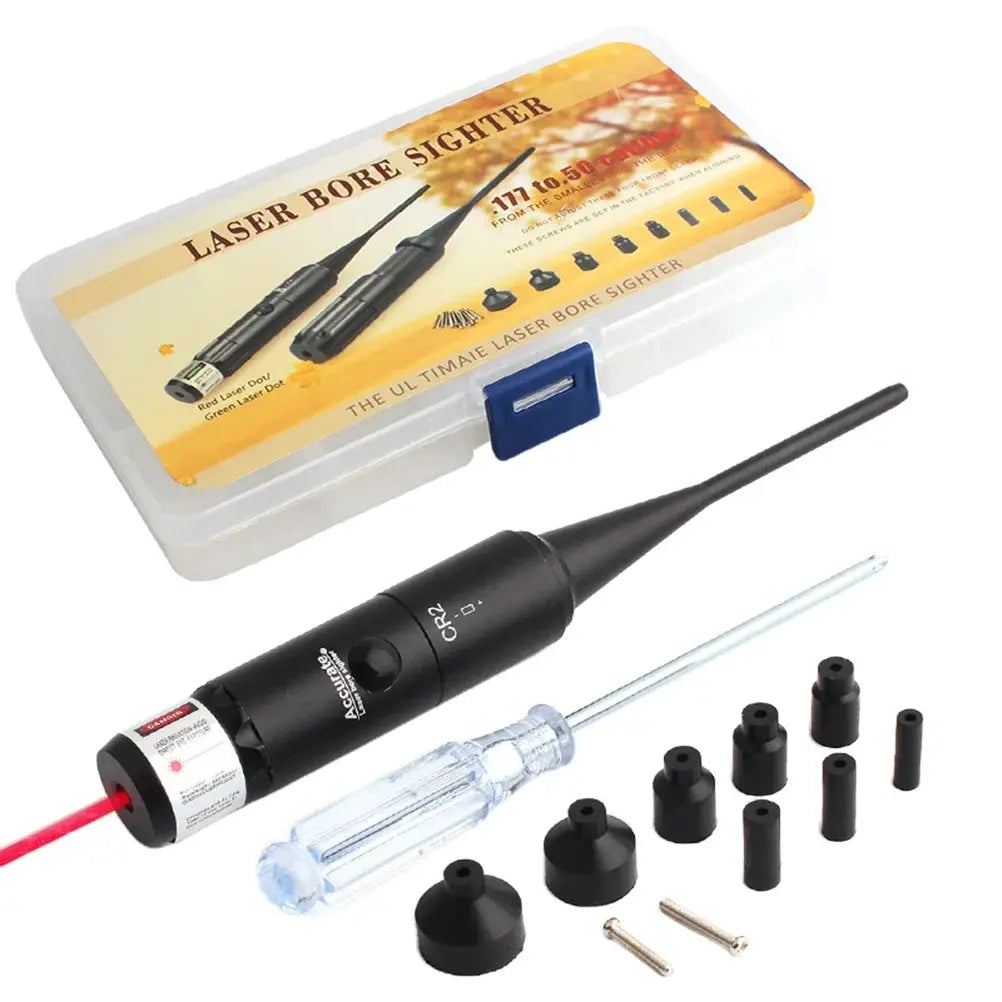 Bore Sighter Kit for .22 to .50 Caliber with Carrying Box -  PrismOptic