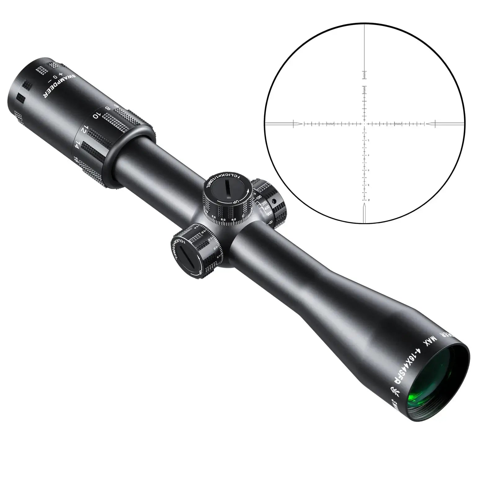 SwampDeer Long Range Riflescope HD MAX 4-16X44 SFP -  PrismOptic