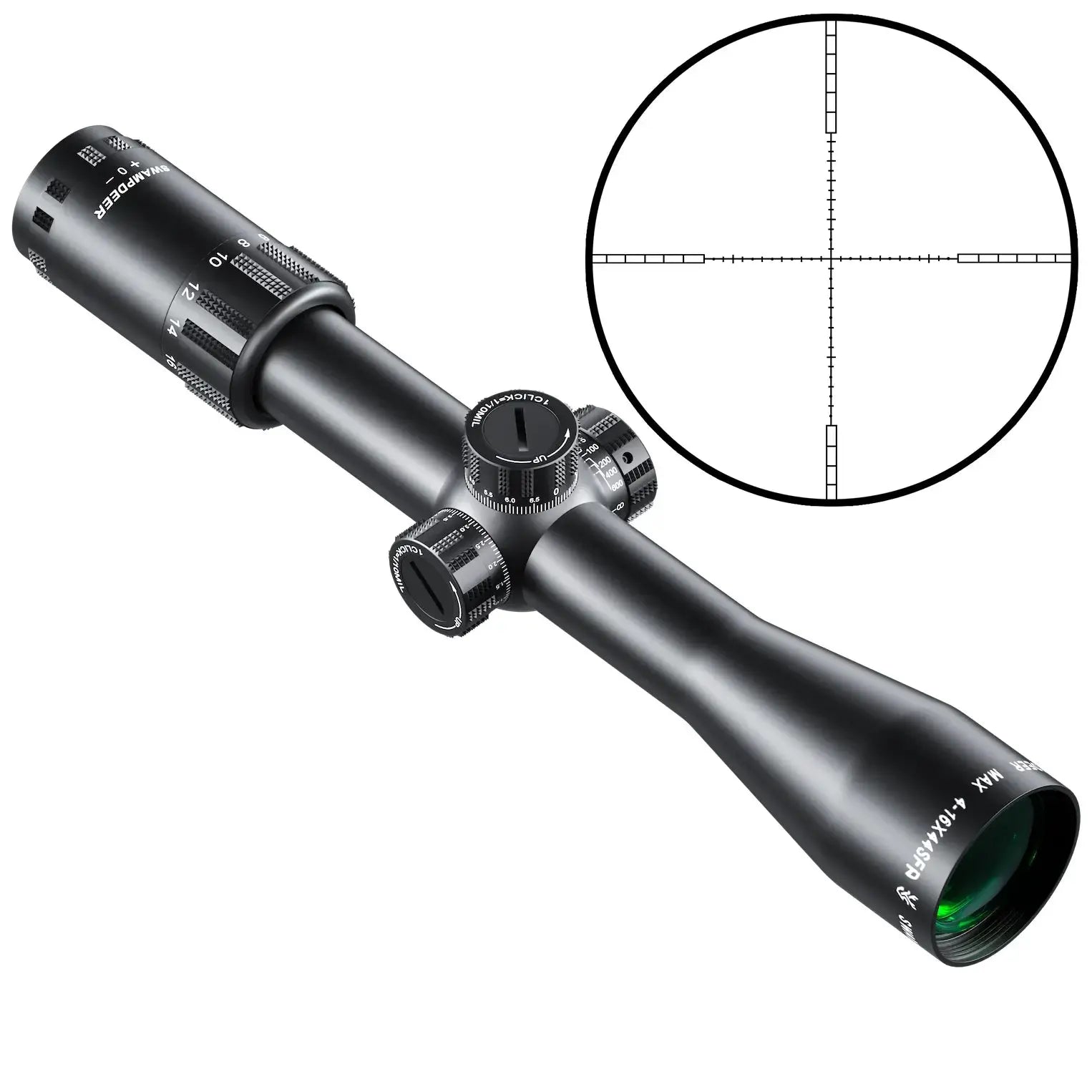 SwampDeer Long Range Riflescope HD MAX 4-16X44 SFP -  PrismOptic