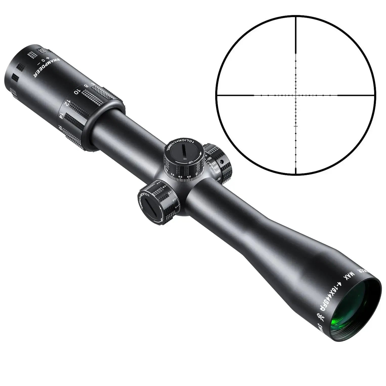 SwampDeer Long Range Riflescope HD MAX 4-16X44 SFP -  PrismOptic